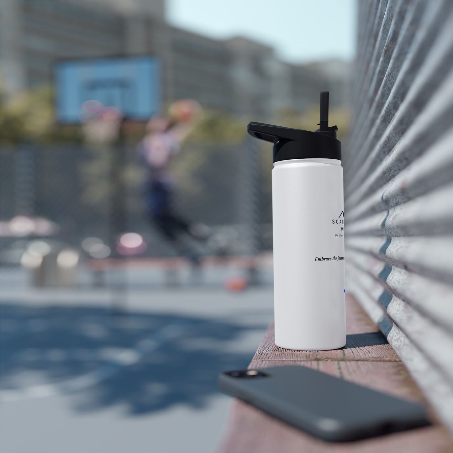Stainless Steel Water Bottle SM Logo