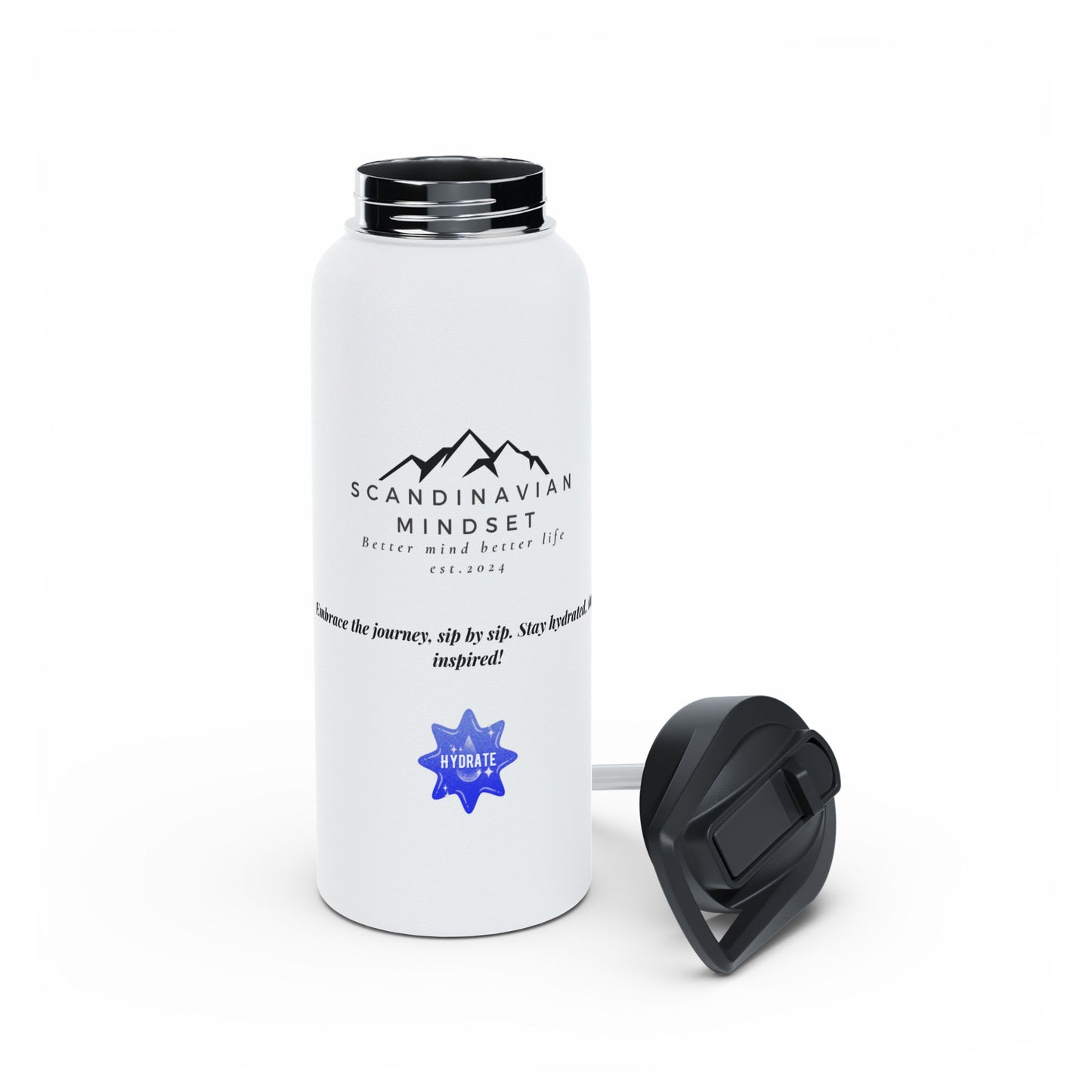 Stainless Steel Water Bottle SM Logo