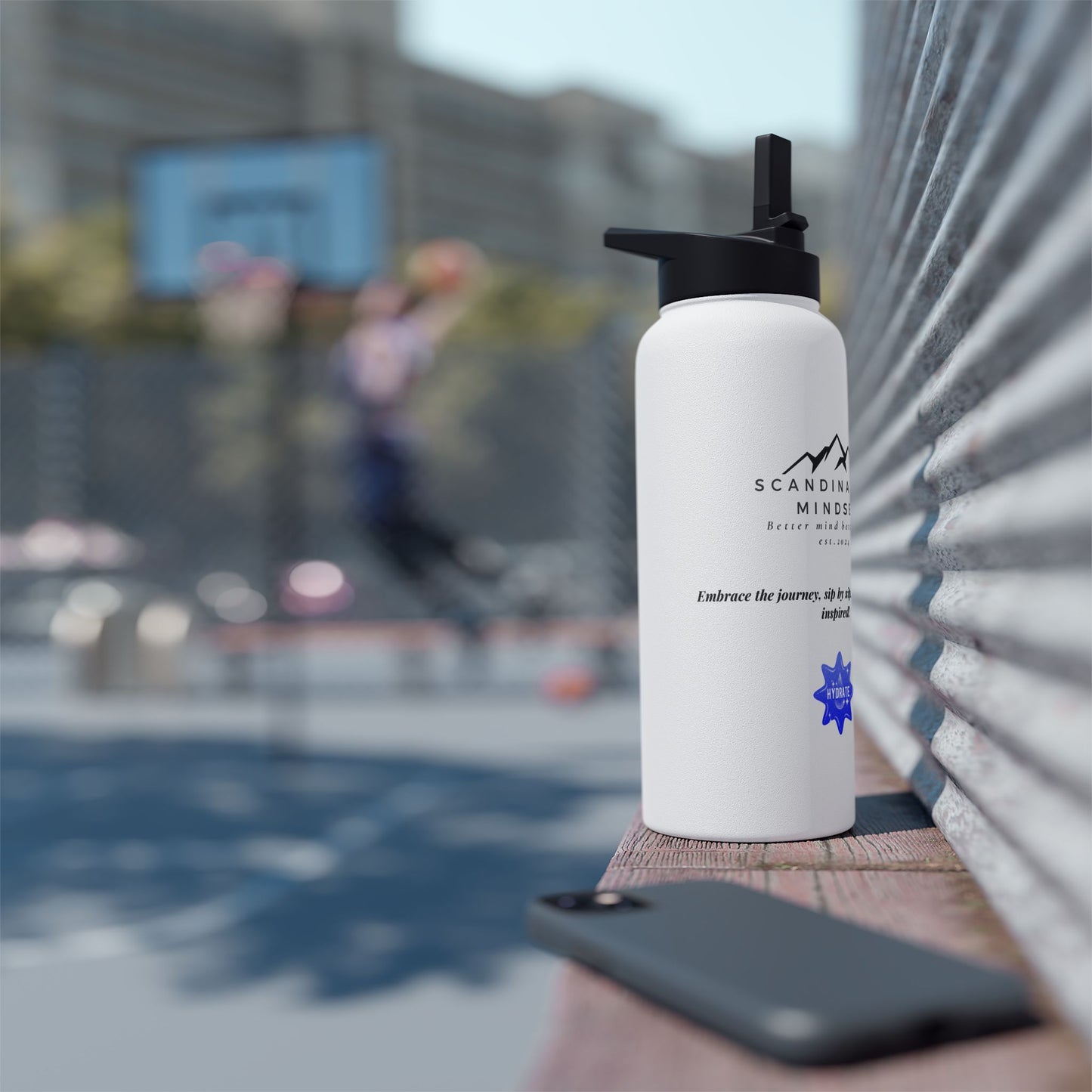 Stainless Steel Water Bottle SM Logo