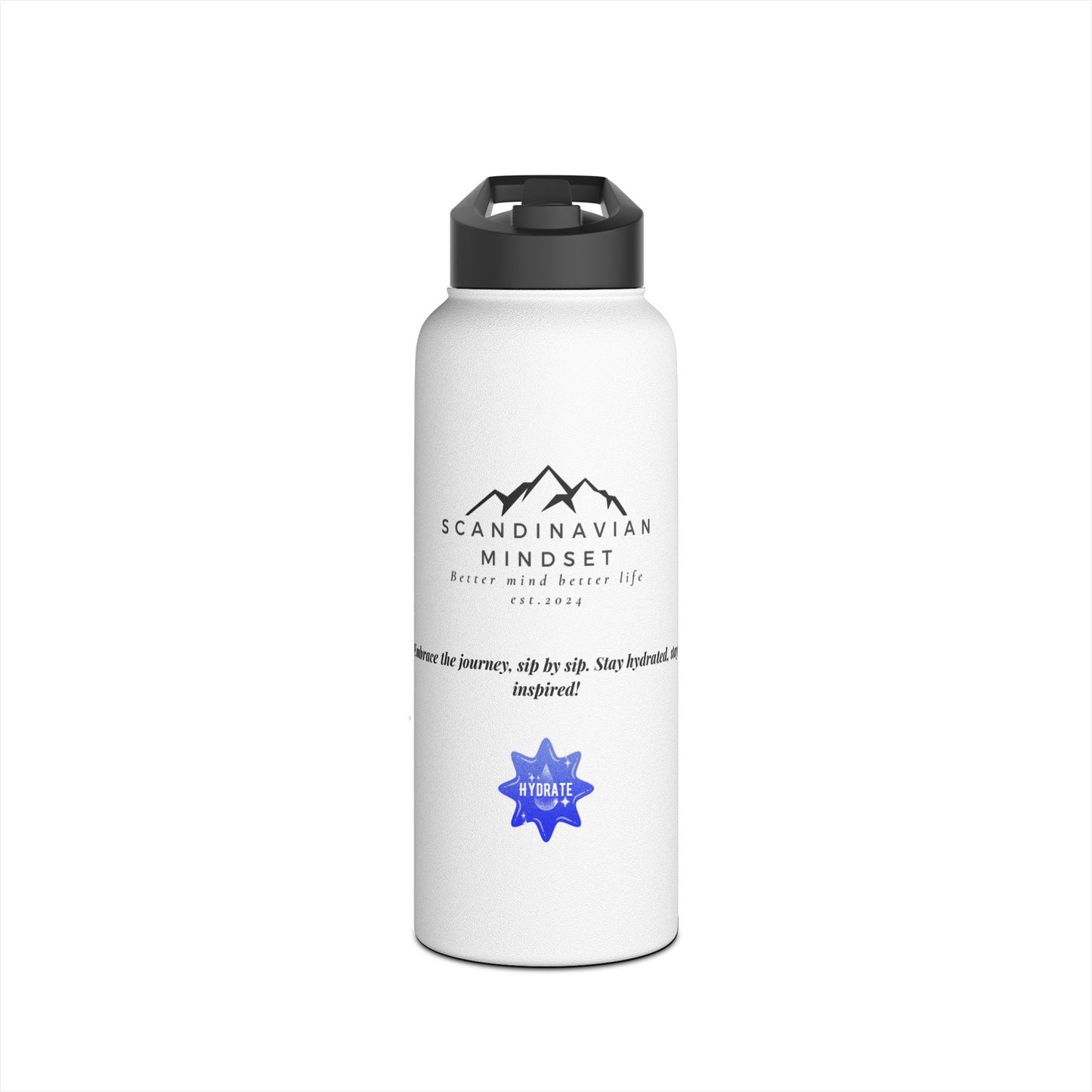 Stainless Steel Water Bottle SM Logo