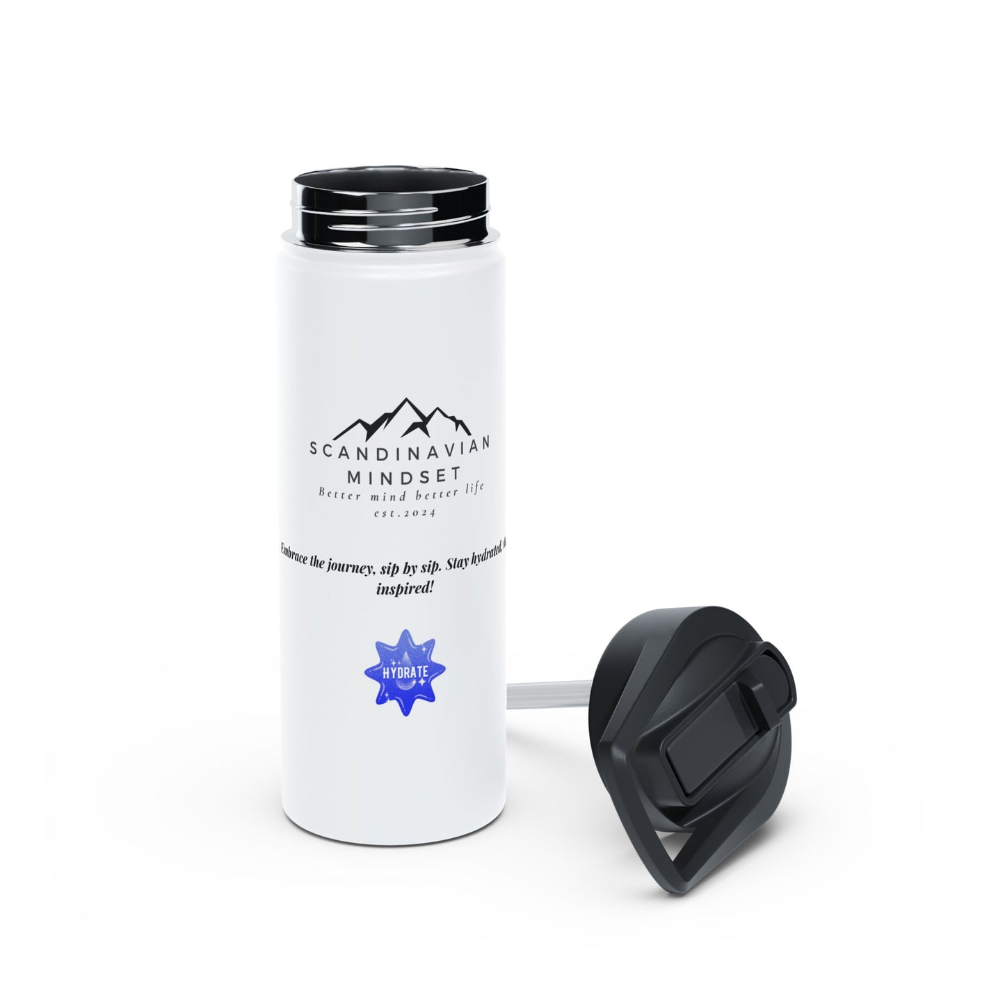 Stainless Steel Water Bottle SM Logo